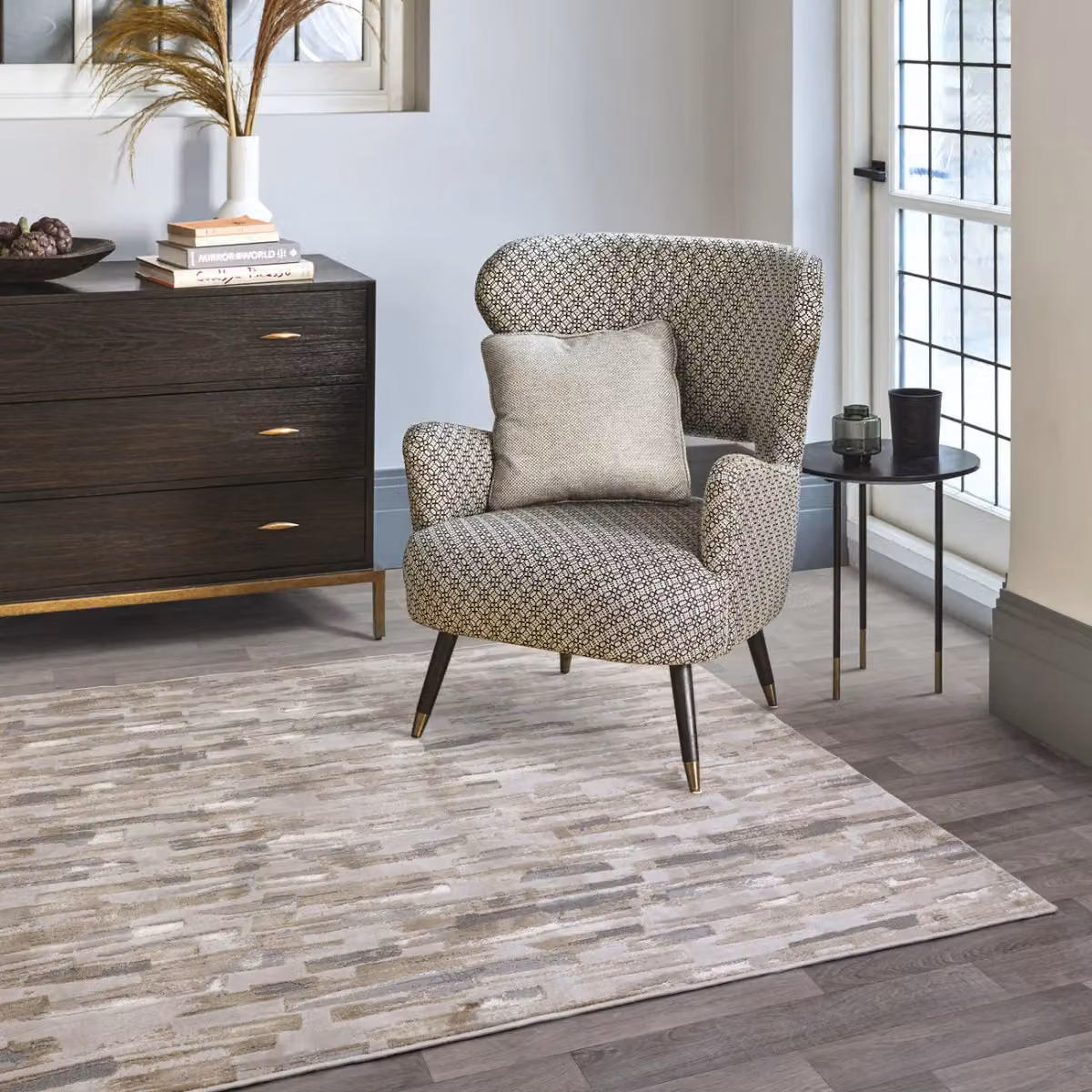The Rug Shop UK Modern Abstract Area Rug in Medium Beige, Polyester and Polypropylene, W: 200 cm, D: 290 cm – 2
