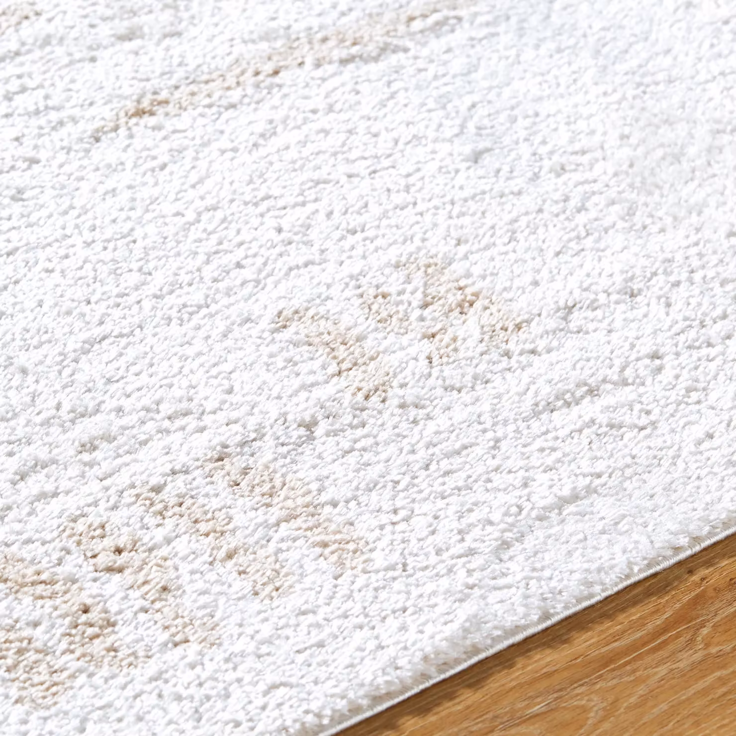 Livabliss Fossay Modern High Pile Shag Rug in Beige, Brown, Green and Grey, W: 160 cm, D: 215 cm – 2