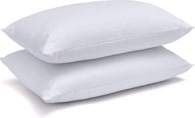 Catherine Lansfield Luxury Quilted Comfort Embossed Pillow, White, W: 48 cm x H: 74 cm