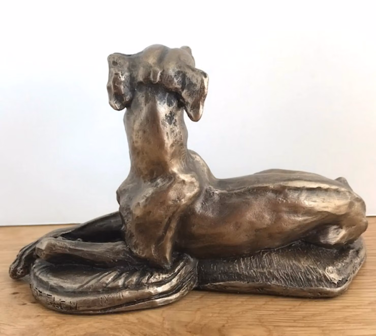 Animal Crackers Whippet Dog Figurine in Solid Cold Cast Bronze, Designed by Harriet Glen – 3