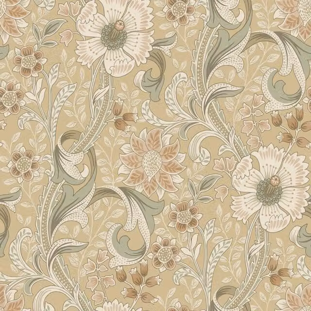 Grandeco Traditional Neutral Yellow