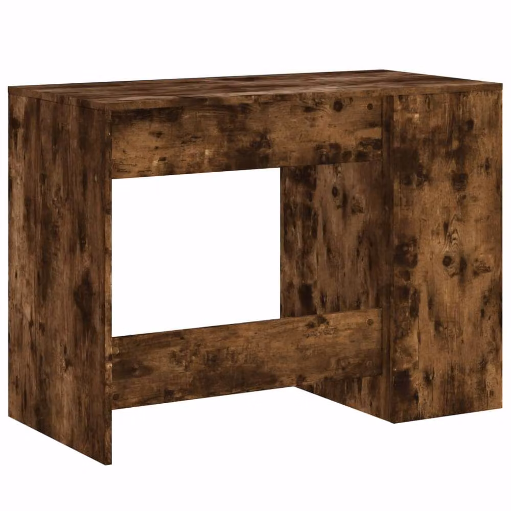 Berkfield Home Writing Desk in Smoked Oak Brown, W/D/H: 102 x 50 x 75 cm – 4