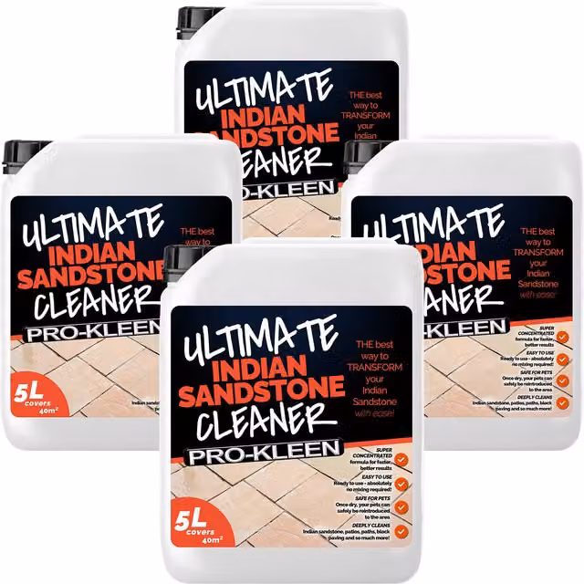 Pro-Kleens Indian Sandstone Stone Cleaner, Clear, 20l