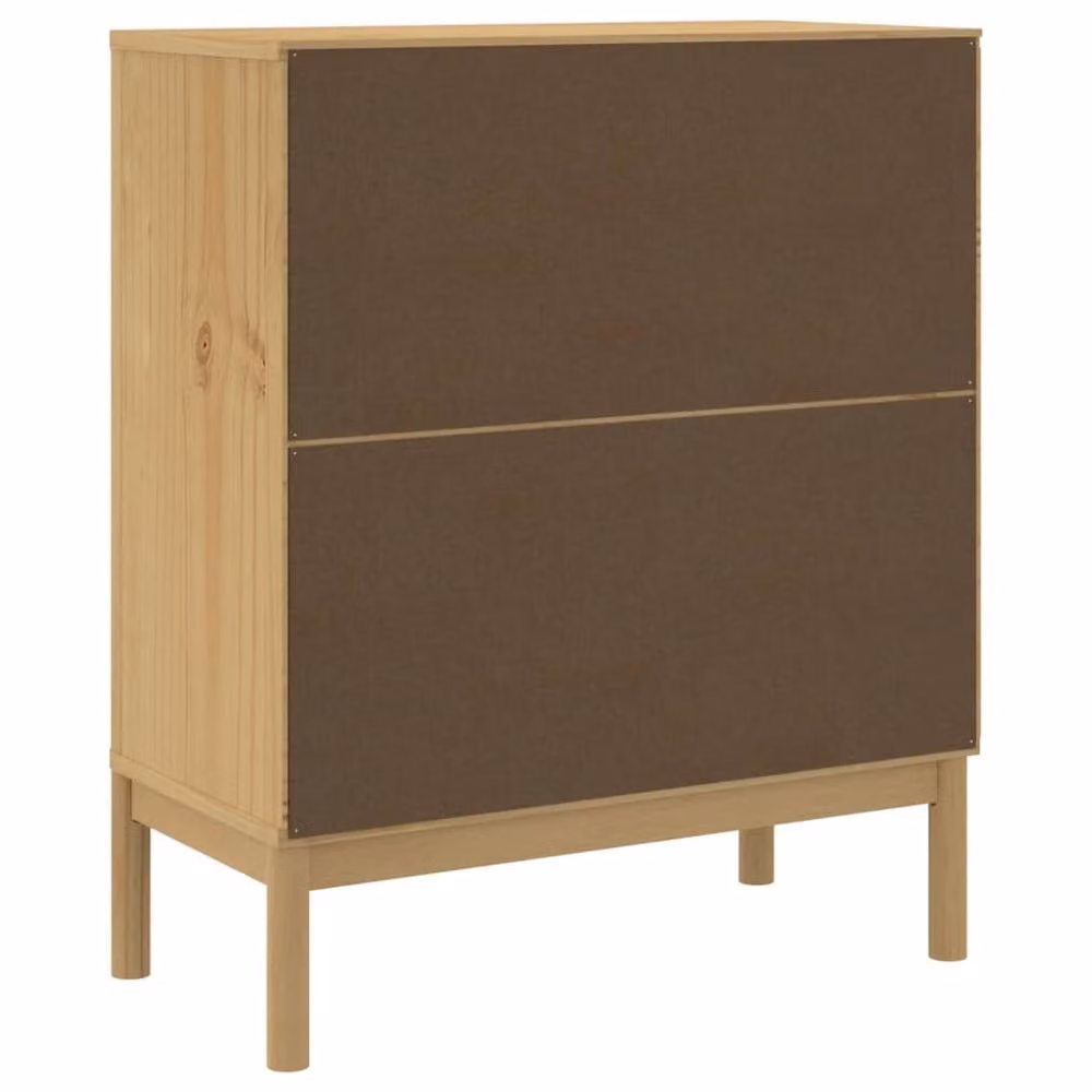Berkfield Home Floro Chest of Drawers in Wax Brown Solid Wood Pine – 2