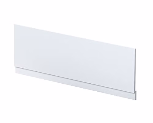 nuie MOF177 Blocks Modern Bathroom Front Bath Panel and Plinth, Satin White