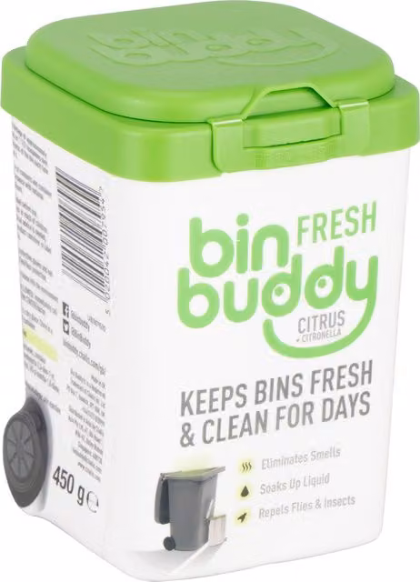 Bin Buddy Fresh Citrus and Citronella Bin Deodoriser, Green