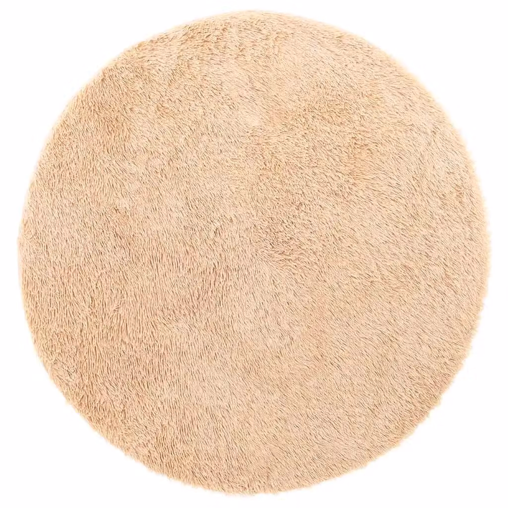 Berkfield Home NAVARRA Shaggy High Pile Rug, Beige, W/D: 200 x 200 cm – 1