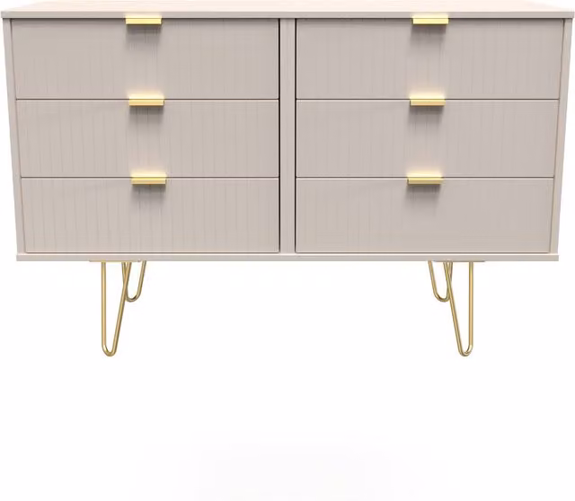 2 U Bexley 6 Drawer Wide Chest in Taupe – 1