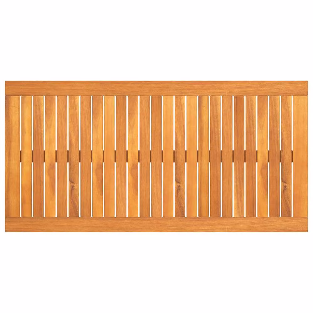 Berkfield Home Modern Solid Acacia Wood Coffee Table in Brown, W/D/H: 100 x 50 x 33 cm – 3
