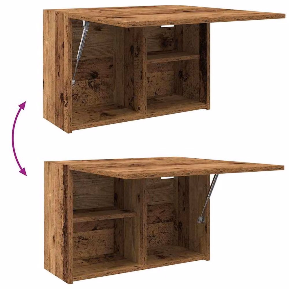 Berkfield Home Brown Old Wood Bathroom Wall Cabinet W/D/H: 60 x 25 x 40 cm – 6