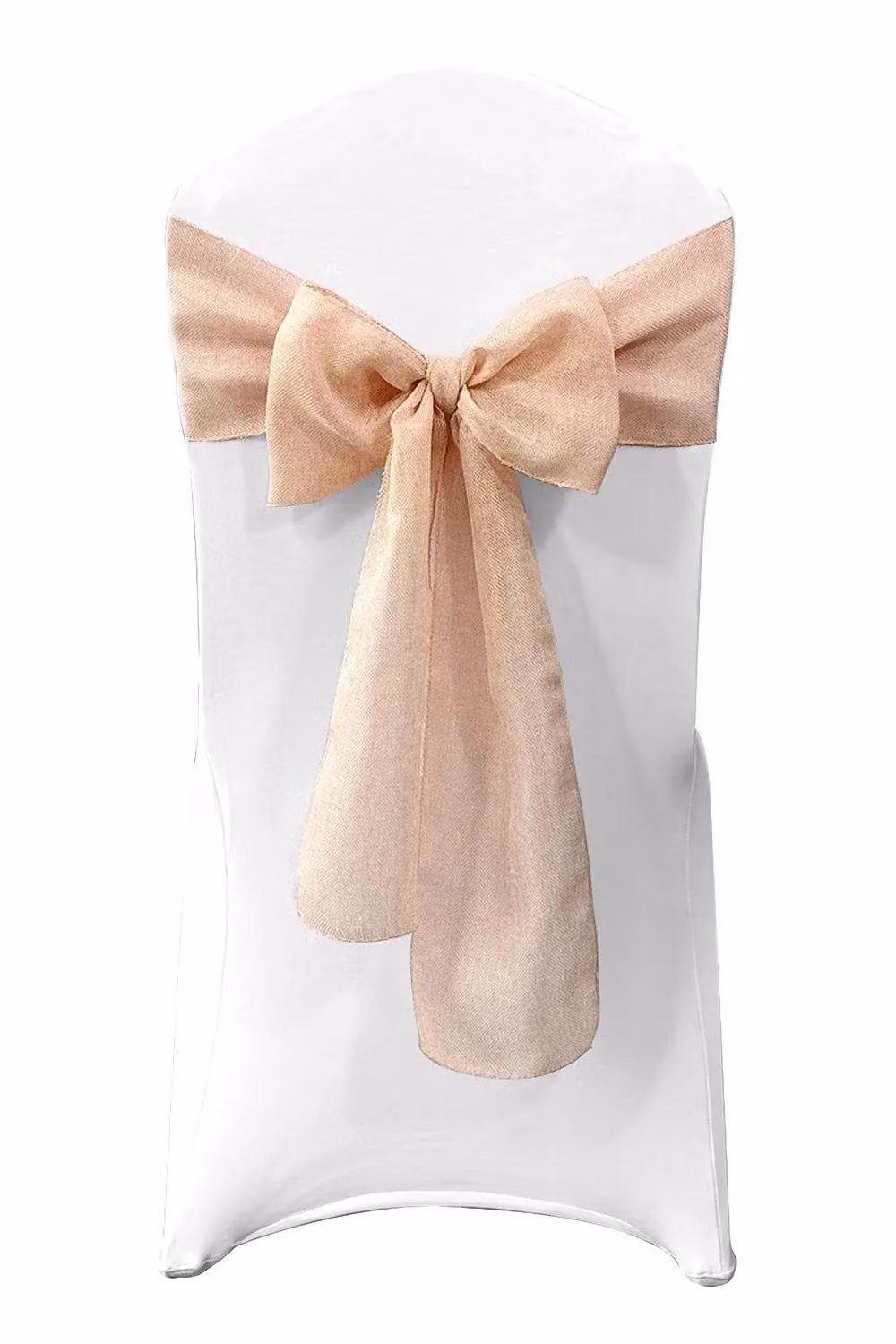 Neel Blue 10-Piece Light Pink Hessian Chair Sashes for Weddings and Parties, W: 22 cm x L: 280 cm – 2