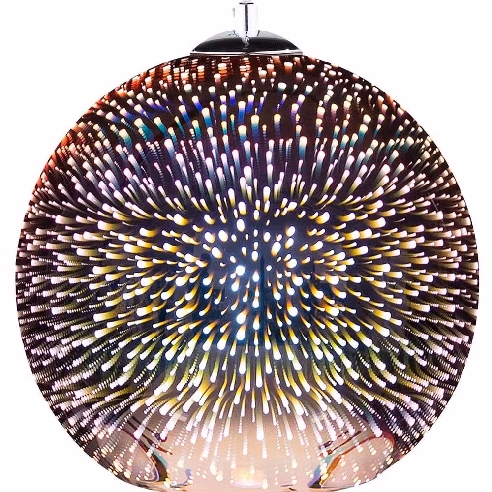 Wyld and Coco Copper and Transparent Glass Sphere Pendant Ceiling Lamp – 2