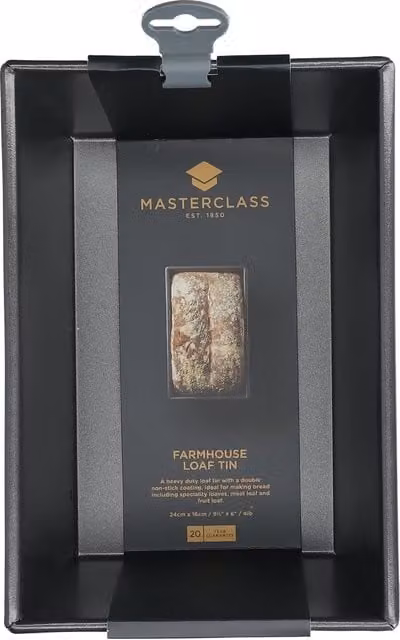 MasterClass Non-Stick Carbon Steel Rectangular Loaf Tin in Black or Grey – 1