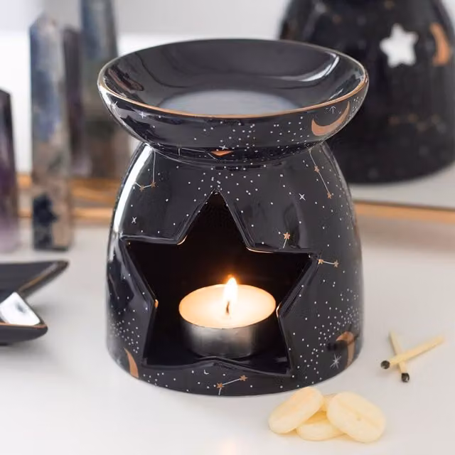 Something Different Constellation Porcelain Oil Burner in Purple