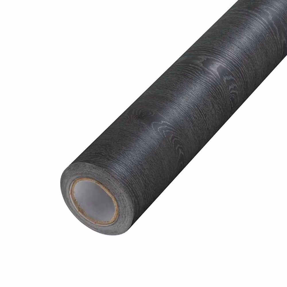 Berkfield Home Self-adhesive Dark Wood Furniture Film in Black, W: 500 cm, H: 90 cm – 5