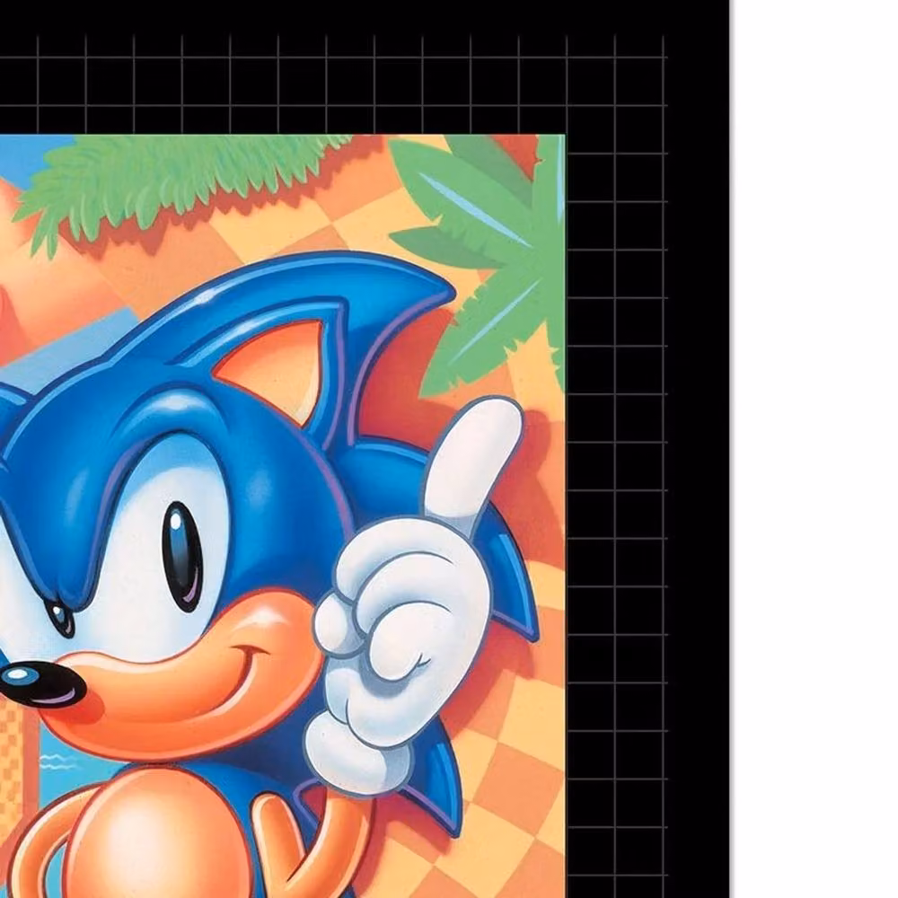 Sonic the Hedgehog Multicolour Framed Paper Poster in Black – 2