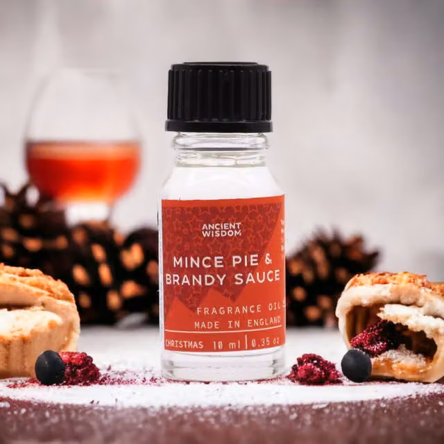 KDMD Mince Pie and Brandy Scented Fragrance Oil, Red, 10ml