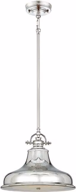 Loops Imperial Silver Single Bulb Ceiling Pendant Light Fitting with LED E27 100W Bulb