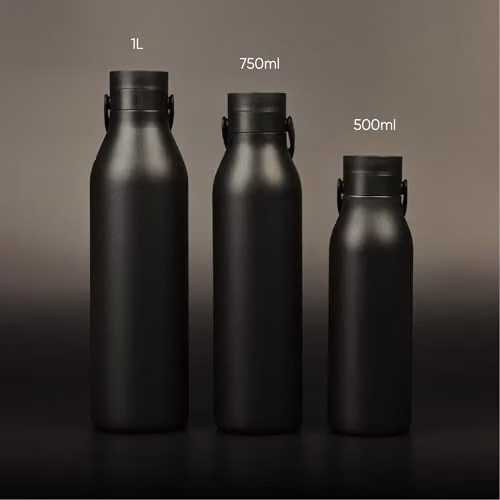 Circular & Co Vacuum Insulated Stainless Steel Water Bottle, 750ml, Silver or Black – 5