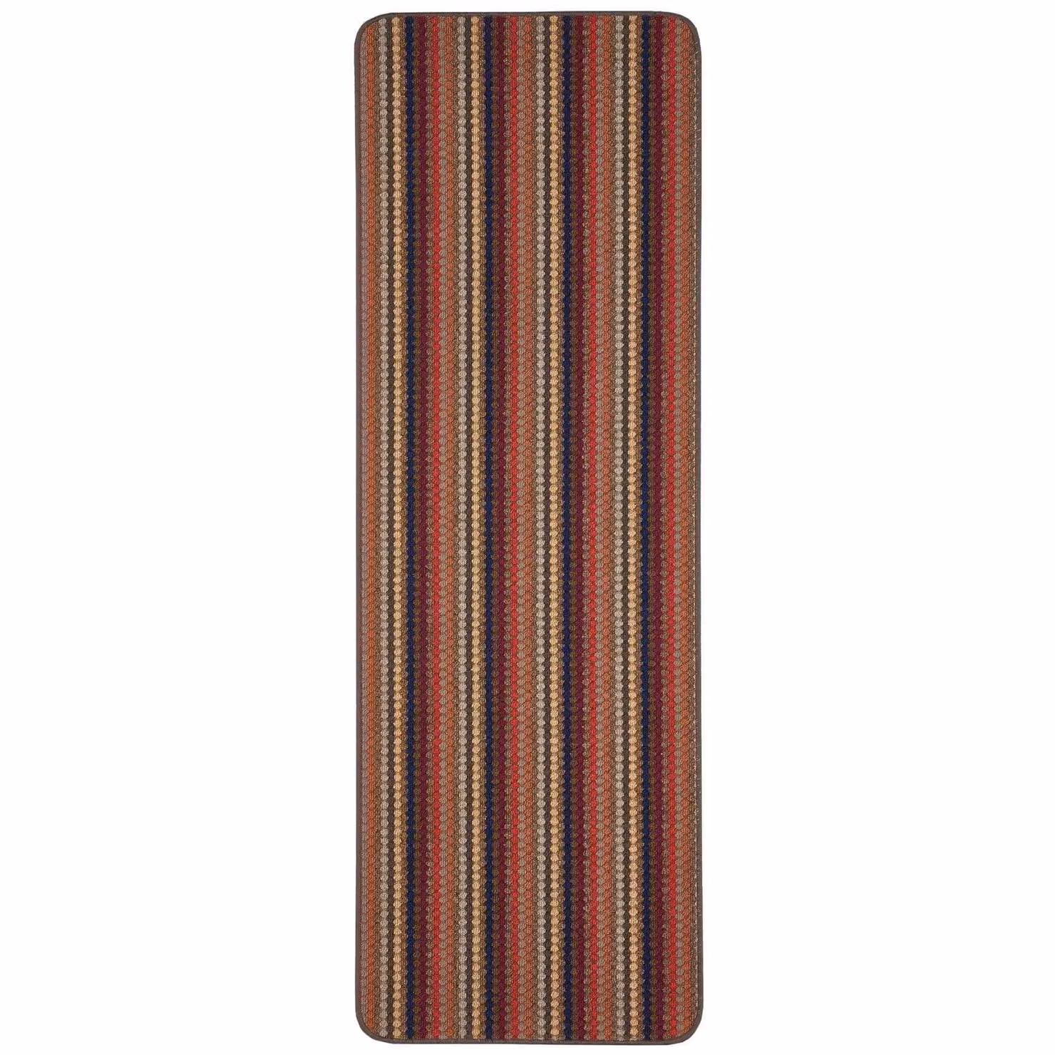 THE RUGS Washable Nonslip Striped All-Purpose Mat, Brown, W/D/H: 57 x 90 cm – 3