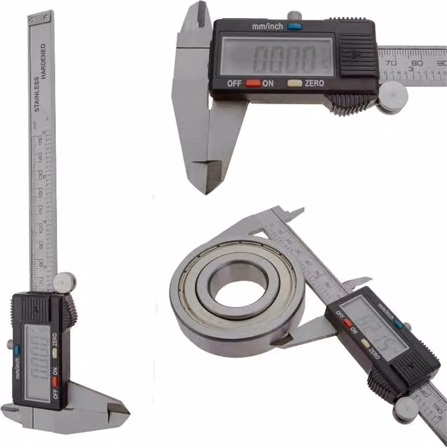 SPETLEK Silver Stainless Steel Electronic Vernier Caliper Measurement Tool