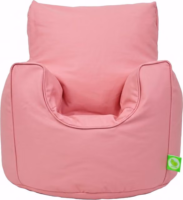 Bean Lazy Pink Cotton Twill Bean Bag Armchair for Toddlers
