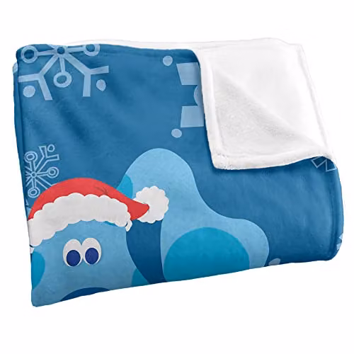 Logovision Nickelodeon Blue's Clues Blue to Santa Letter Super Soft Fleece Throw Blanket, Blue and Multicolour, W/D/H: 91 x 147 cm – 3