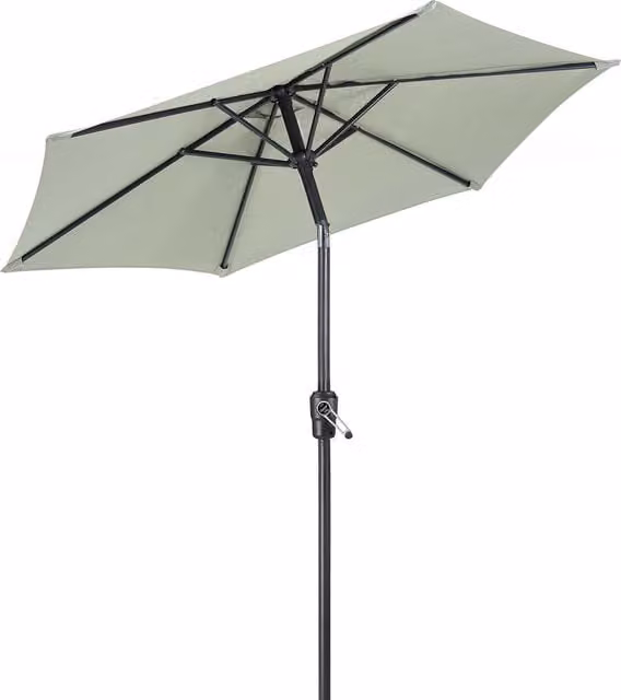 Christow Tilting Garden Parasol Umbrella in Green with Aluminium Frame, Diameter: 200 cm