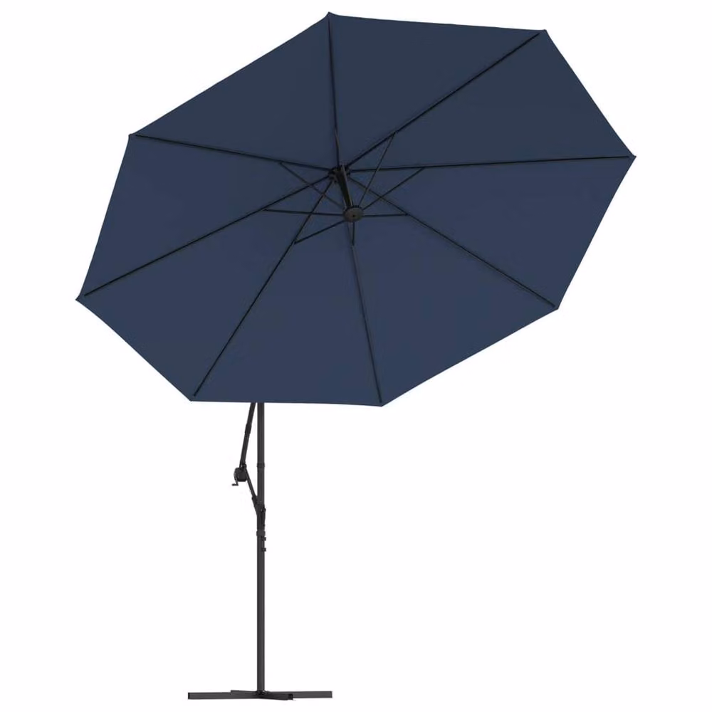 Berkfield Home Blue Cantilever Umbrella with 3.5 m Polyester Canopy – 3
