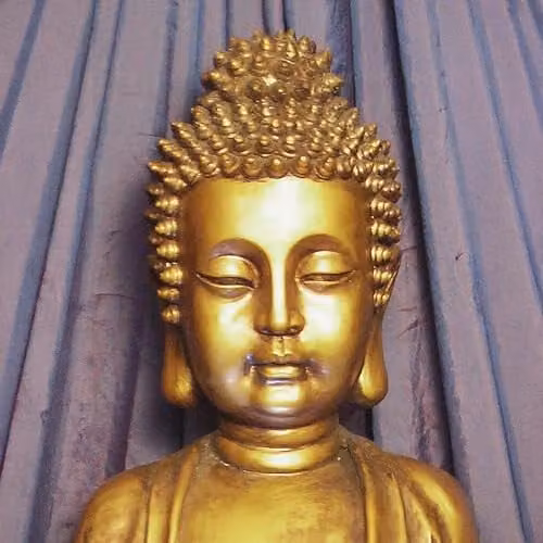 Primrose Buddha Cascade Water Feature in Gold and Bronze Finish, Height: 93 cm – 5