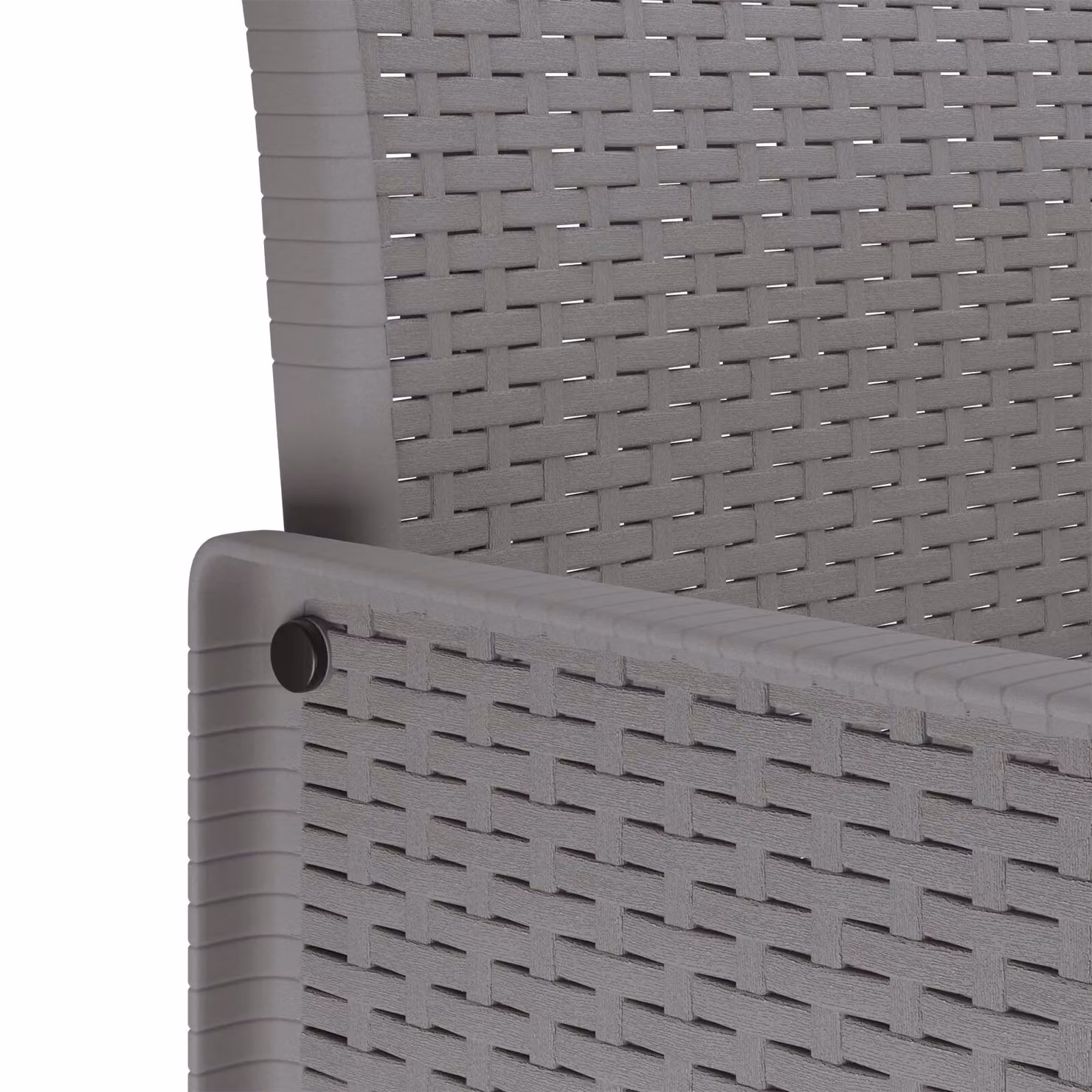 Berkfield Home 3 Piece Garden Dining Set with Light Grey Cushions and Poly Rattan – 4