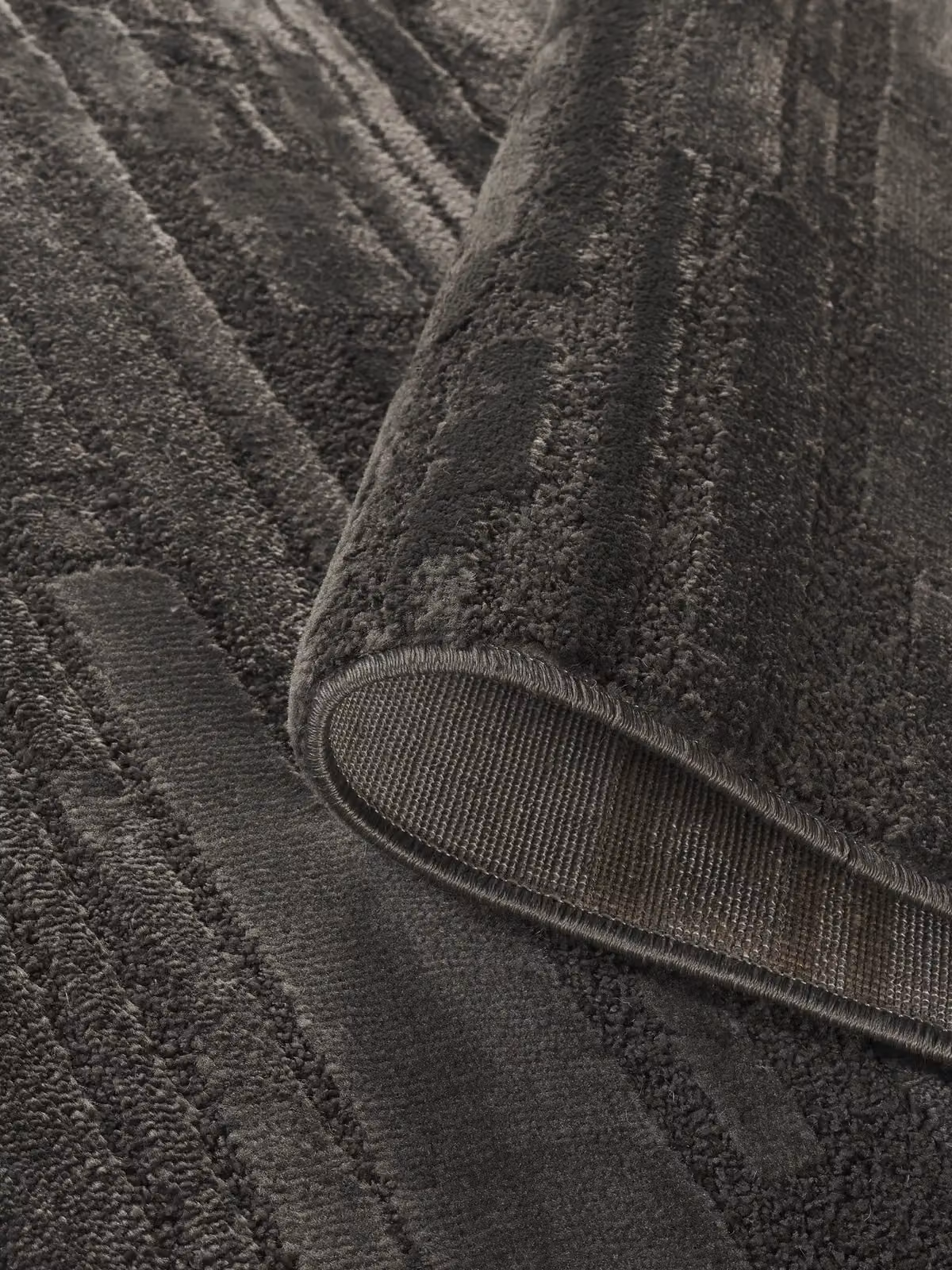 Desire Rugs Hamilton Modern Sheen Area Rug in Dark Grey with Bold Geometric Design, W: 290 cm, D: 200 cm – 2