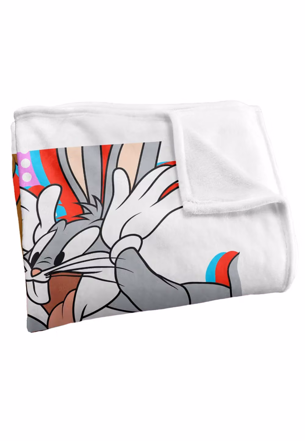 Warner Brothers Looney Tunes Silky Touch Super Soft Fluffy Throw Blanket, White and Multicolour, W: 152 cm, D: 127 cm – 2