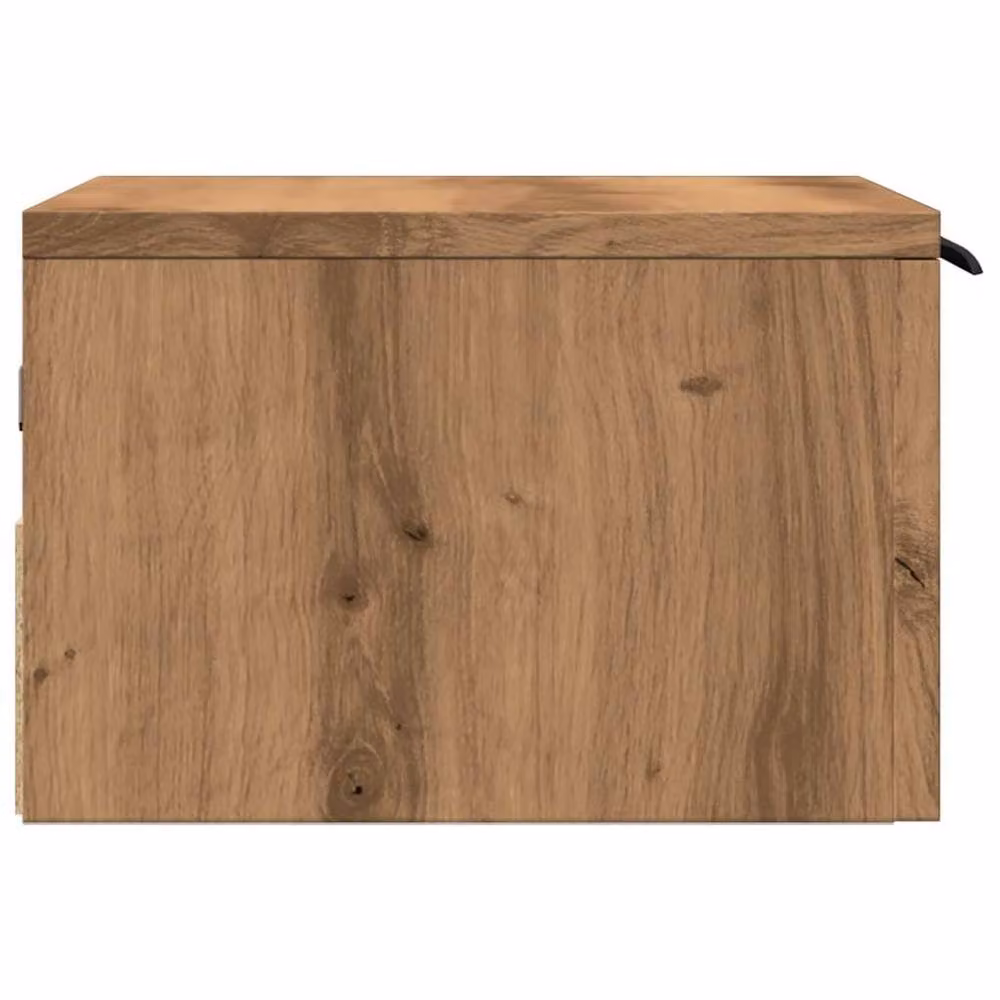 Berkfield Home Artisan Oak Wall-mounted Bedside Cabinets, 2 Pack, Brown, W/D/H: 34 x 30 x 20 cm – 3