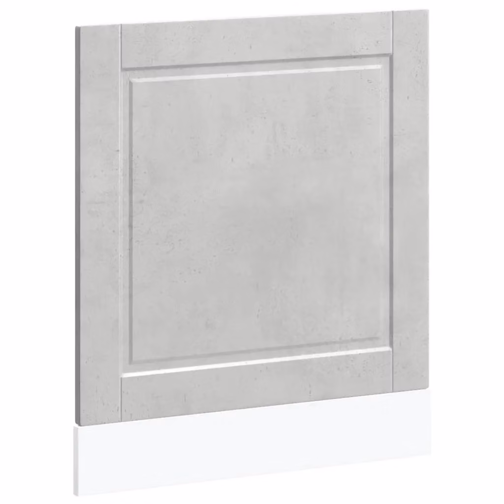 Berkfield Home Dishwasher Panel Porto Concrete Grey Engineered Wood W/H/D: 60 x 67 x 1.5 cm – 2