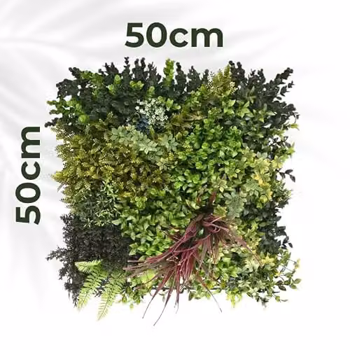 Ark Mat Purple Strand Artificial Plant Wall Panel, Green, W/D/H: 50 x 50 x 15 cm – 2