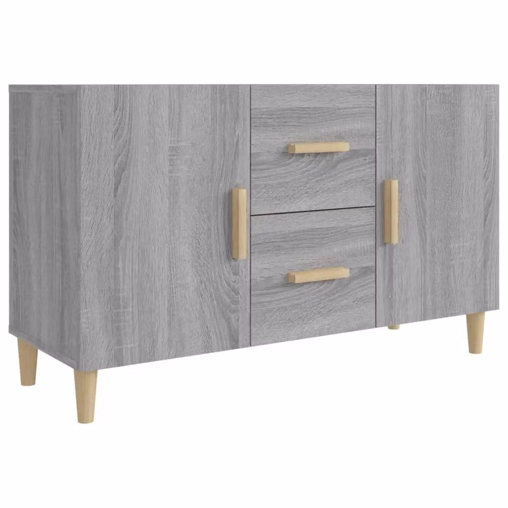 Berkfield Home Grey Sonoma Sideboard in Engineered Wood, W/D/H: 100 x 36 x 60 cm – 2