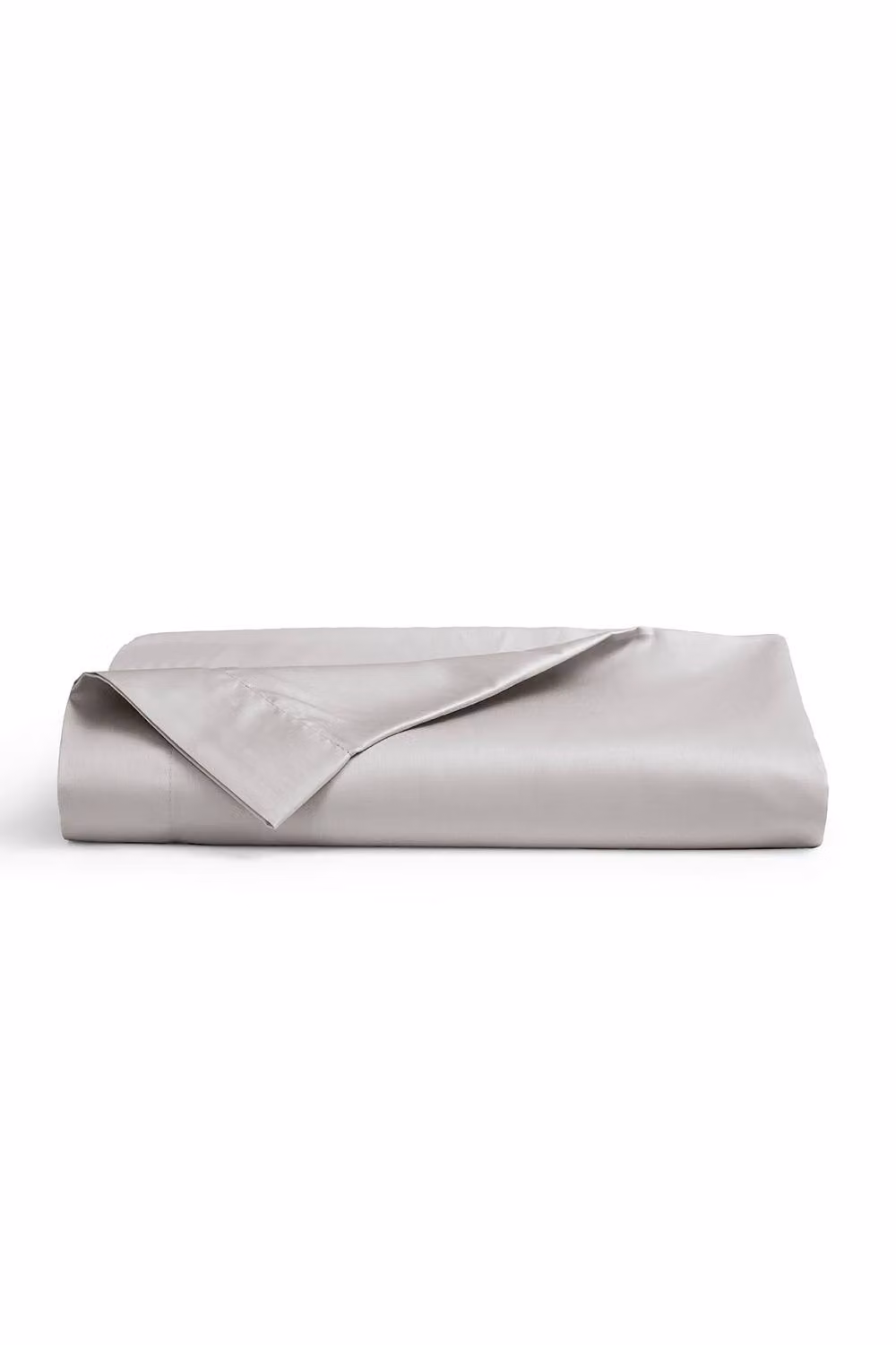 Christy 400TC Luxury Cotton Mako Satin Plain Dye Bedding Flat Sheets in Silver Grey, W/D/H: 180 x 200 cm – 2