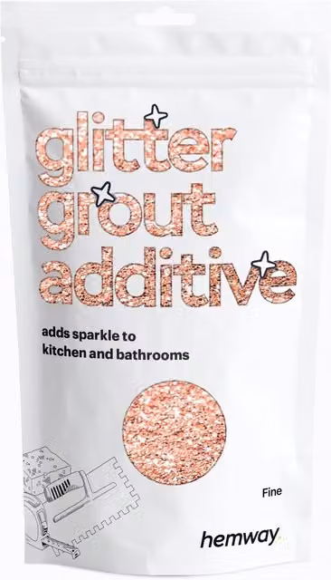 Hemway Rose Gold Glitter Grout Additive, Waterproof, 100g