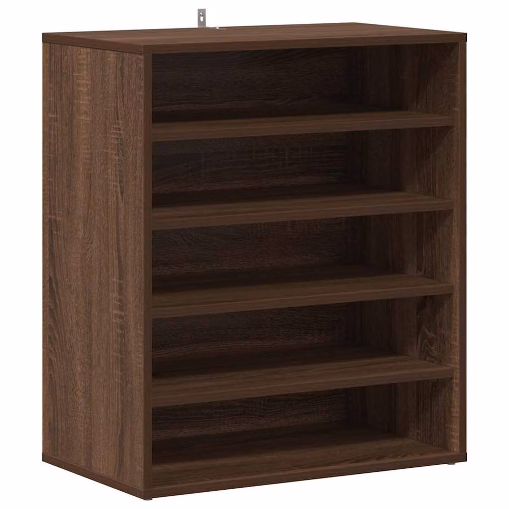 Berkfield Home Modern Brown Oak Shoe Cabinet W/D/H: 60 x 35 x 70 cm – 2