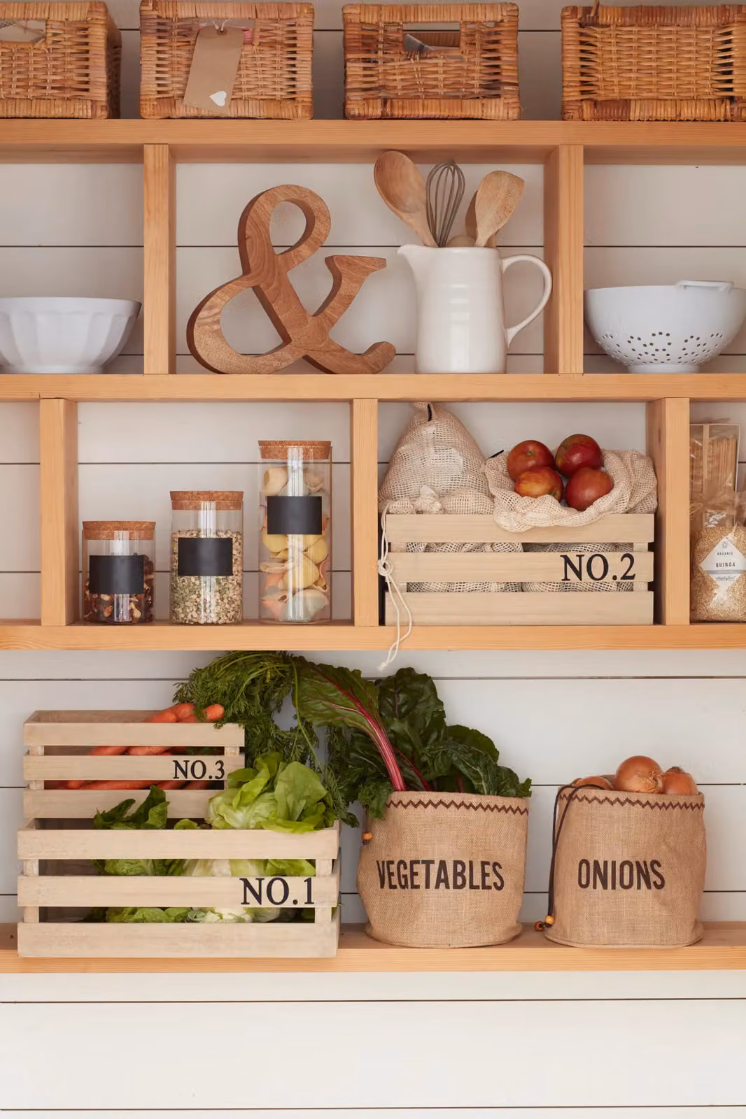 KitchenCraft Brown Fabric Vegetable Storage Bag – 5