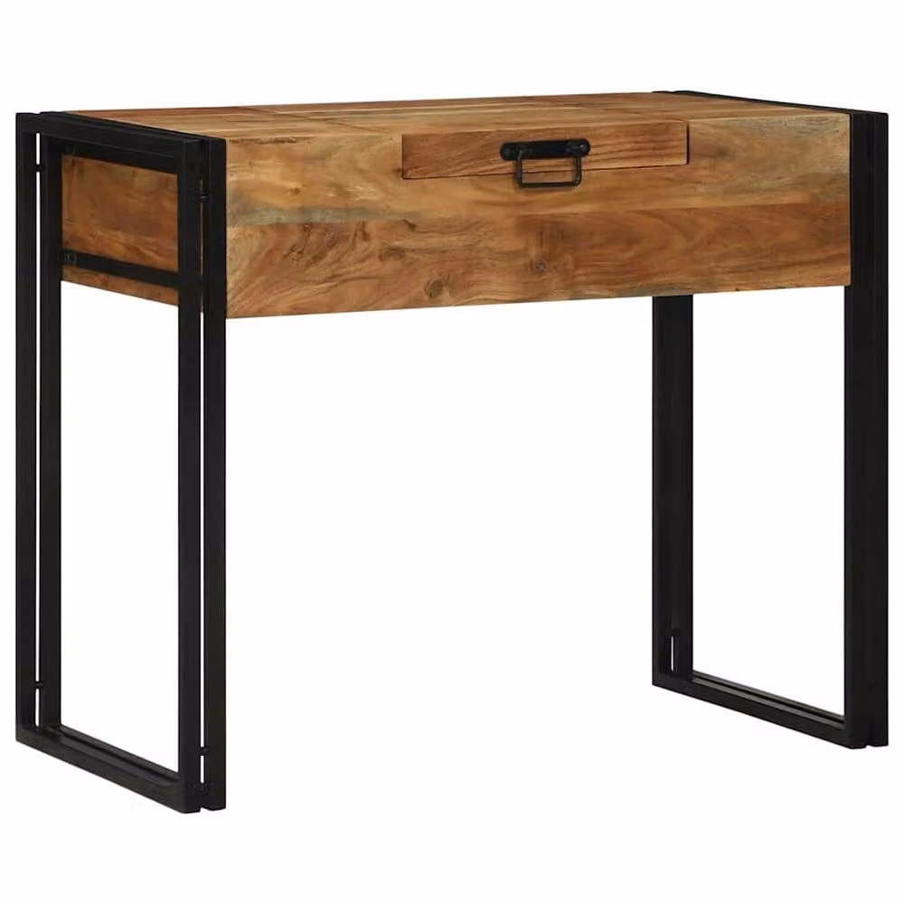 Berkfield Home Acacia Wood Dressing Table in Brown, W/D/H: 90 x 50 x 75 cm – 2