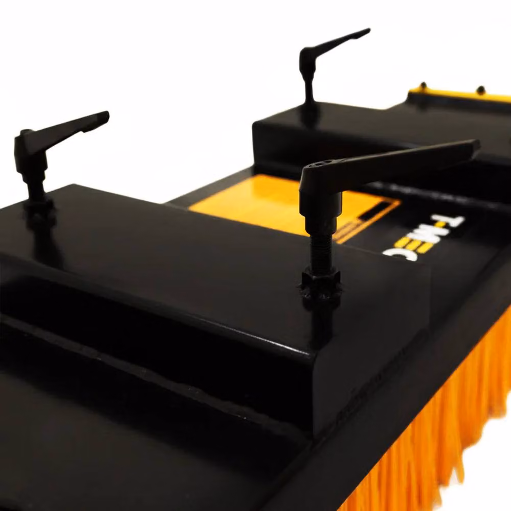 Monstershop Forklift Sweeper Brush in Orange with Steel Construction, W/D/H: 120 x 40 x 28 cm – 9