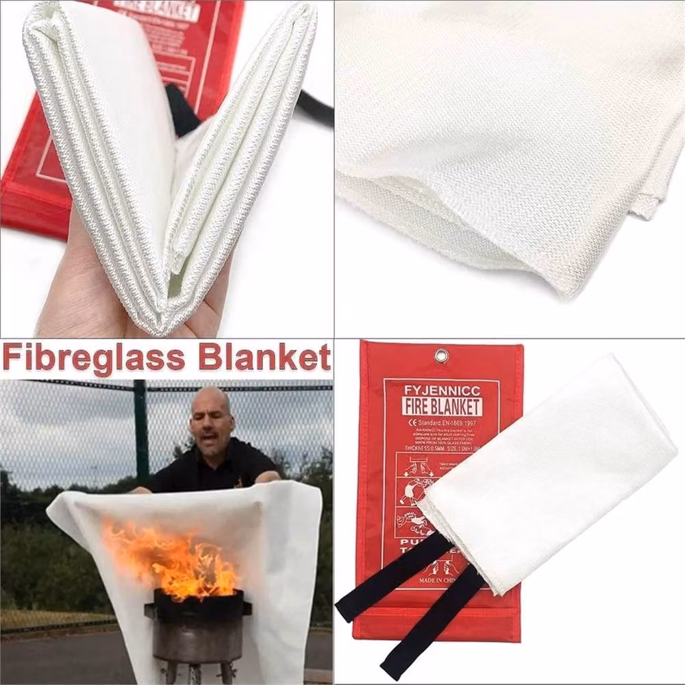 Nordara 4X Large Fibreglass Fire Blanket in White – 3