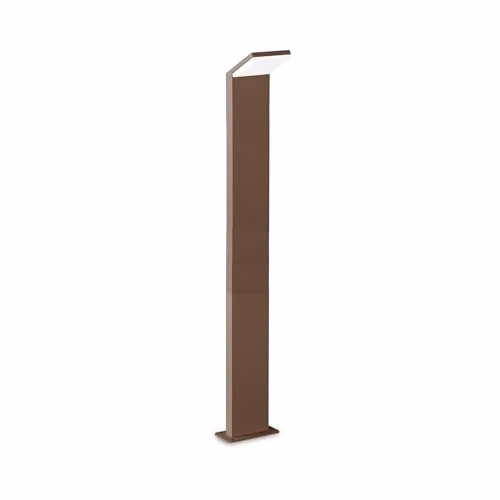 Ideal Lux Style Coffee Brown Integrated LED Outdoor Bollard Light, 100 cm, 1050 lm, 3000K, IP54