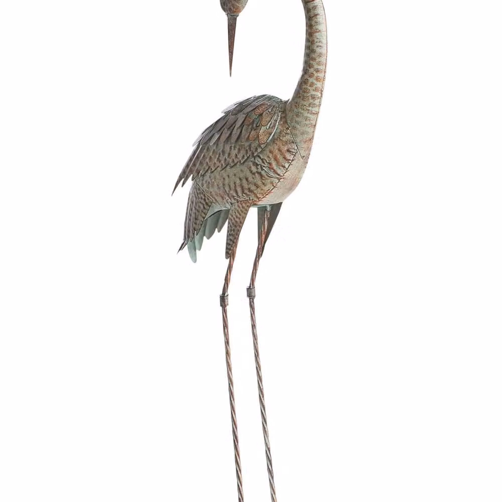 Wyld and Coco Brown Crane Figurine, Height: 97 cm – 2