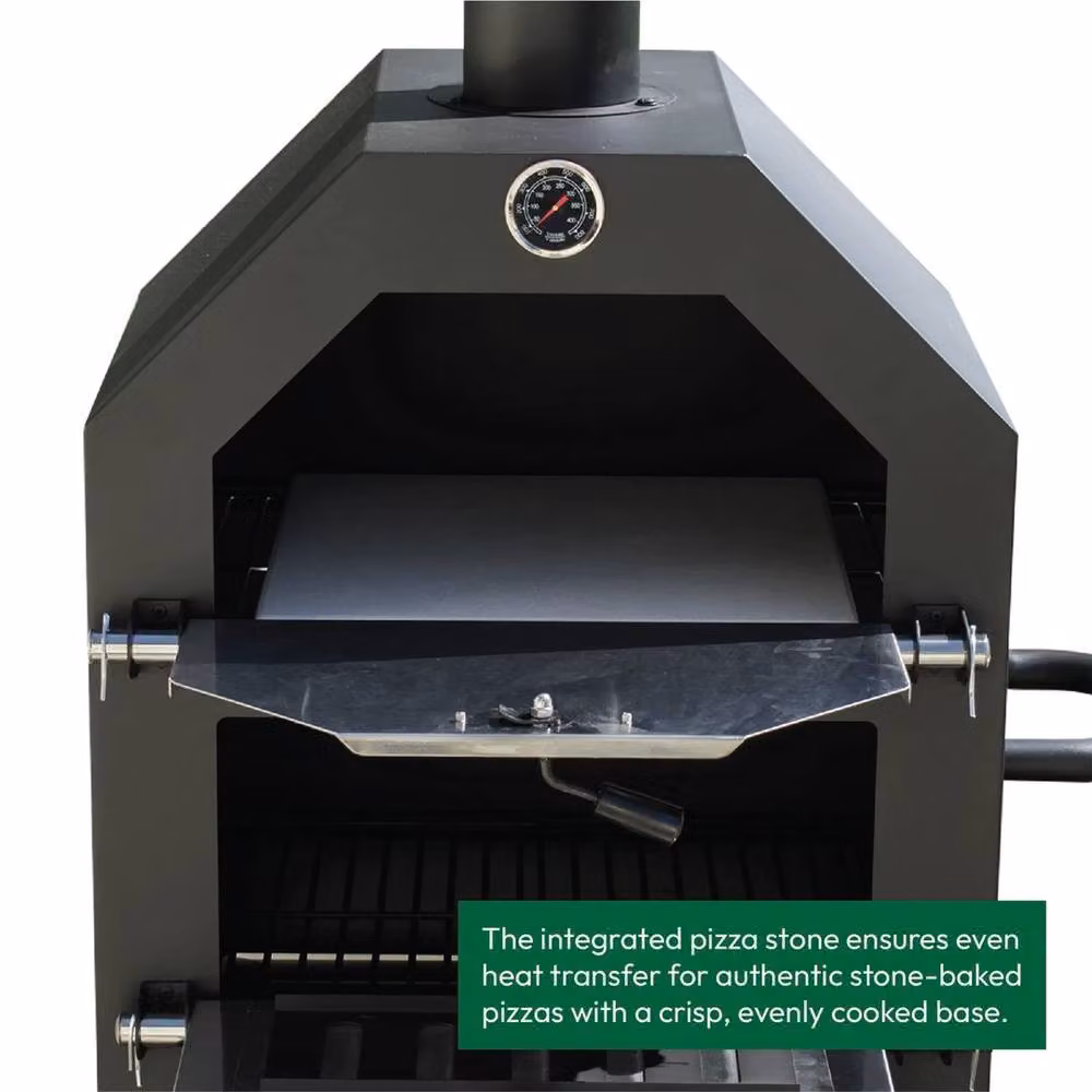SPETLEK Charcoal BBQ Grill Smoker in Black, W/D/H: 158 x 158 x 158 cm – 4