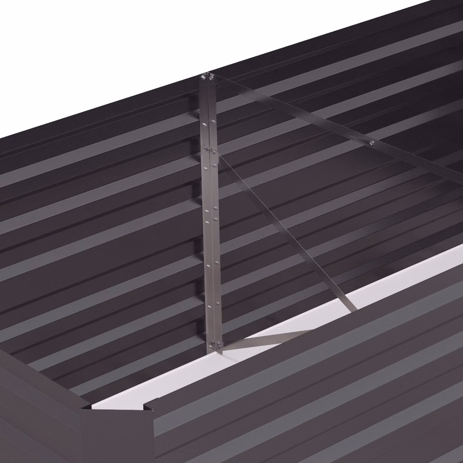 Outsunny Set of 2 Galvanised Steel Raised Garden Beds in Dark Grey, W/D/H: 180 x 90 x 59 cm – 7