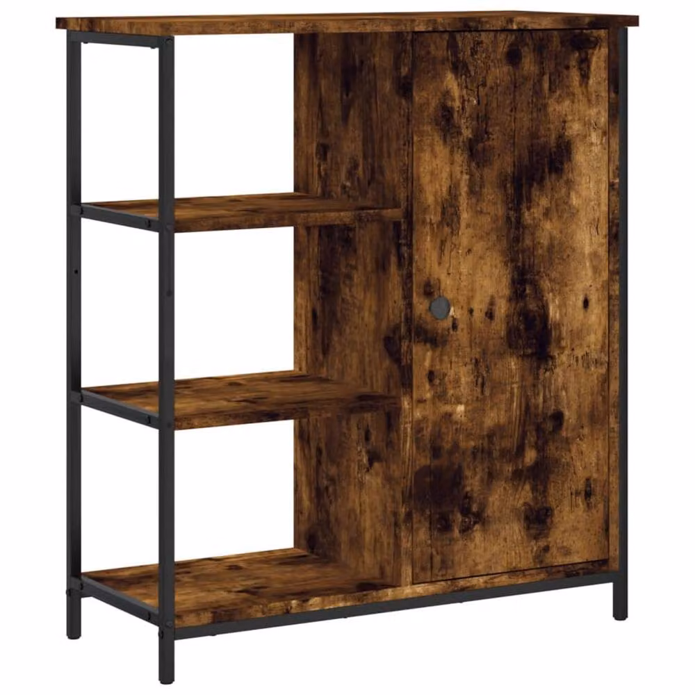 Berkfield Home Smoked Oak Sideboard in Brown, W/D/H: 70 x 30 x 80 cm – 3