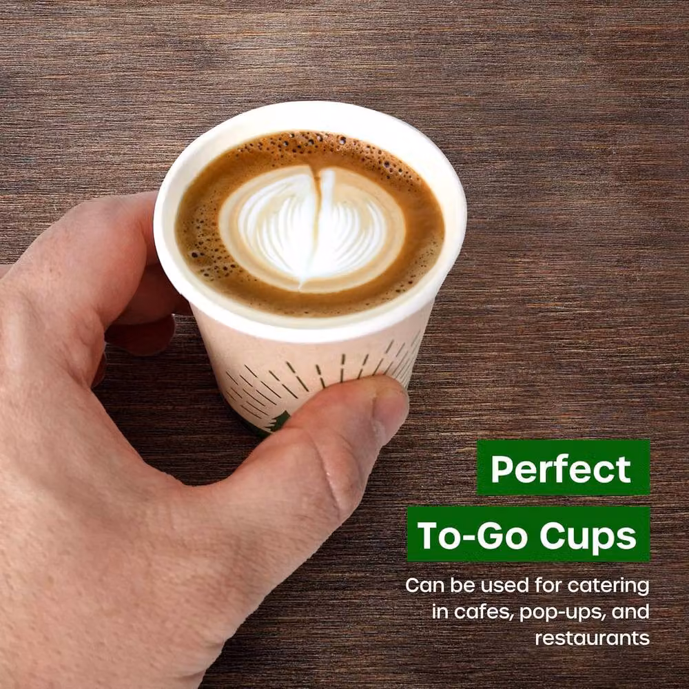 Volila White Paper Coffee Cups, 4oz, 100 Pieces – 3